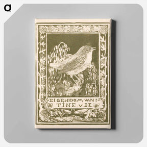 アートパネル-Ex libris van Tine van Hoytema - テオ ヴァン ホイテマ Canvas.