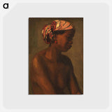 アートポストカード-A Negress - トーマス エイキンズ Postcard.