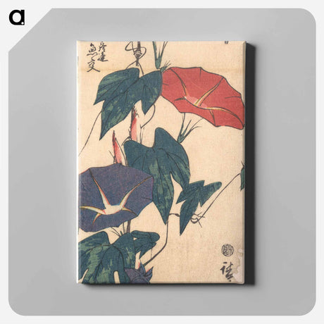 アートパネル-Morning Glories
 - 歌川 広重 Canvas.