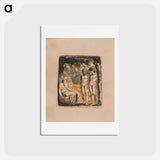 アートポストカード-There Is No Natural Religion, Plate 1, Frontispiece (Bentley a1) - ウィリアム ブレイク Postcard.