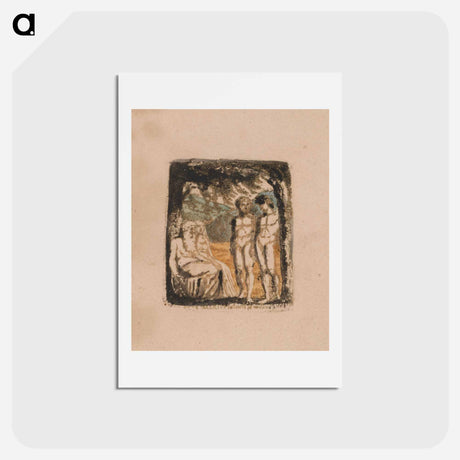 アートポストカード-There Is No Natural Religion, Plate 1, Frontispiece (Bentley a1) - ウィリアム ブレイク Postcard.