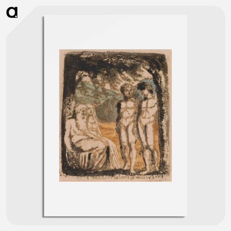 アートポスター-There Is No Natural Religion, Plate 1, Frontispiece (Bentley a1) - ウィリアム ブレイク Poster.