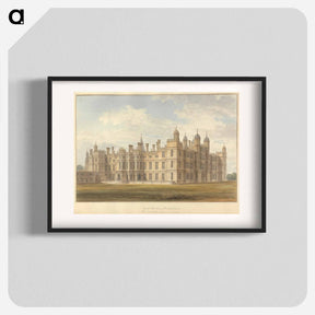 アートポスター-North West view of Burleigh House The Seat of the Marquis of Exeter
 - イェール大学アートギャラリー Poster.