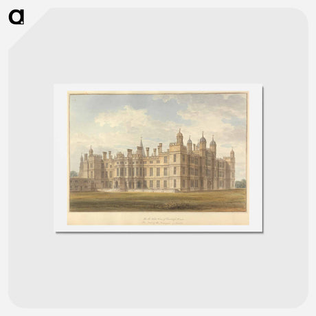 アートポストカード-North West view of Burleigh House The Seat of the Marquis of Exeter
 - イェール大学アートギャラリー Postcard.