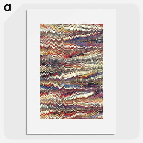 アートポスター-Glitch Pattern Background
 - 大英図書館 Poster.