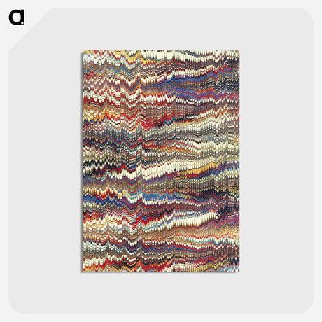 アートポストカード-Glitch Pattern Background
 - 大英図書館 Postcard.