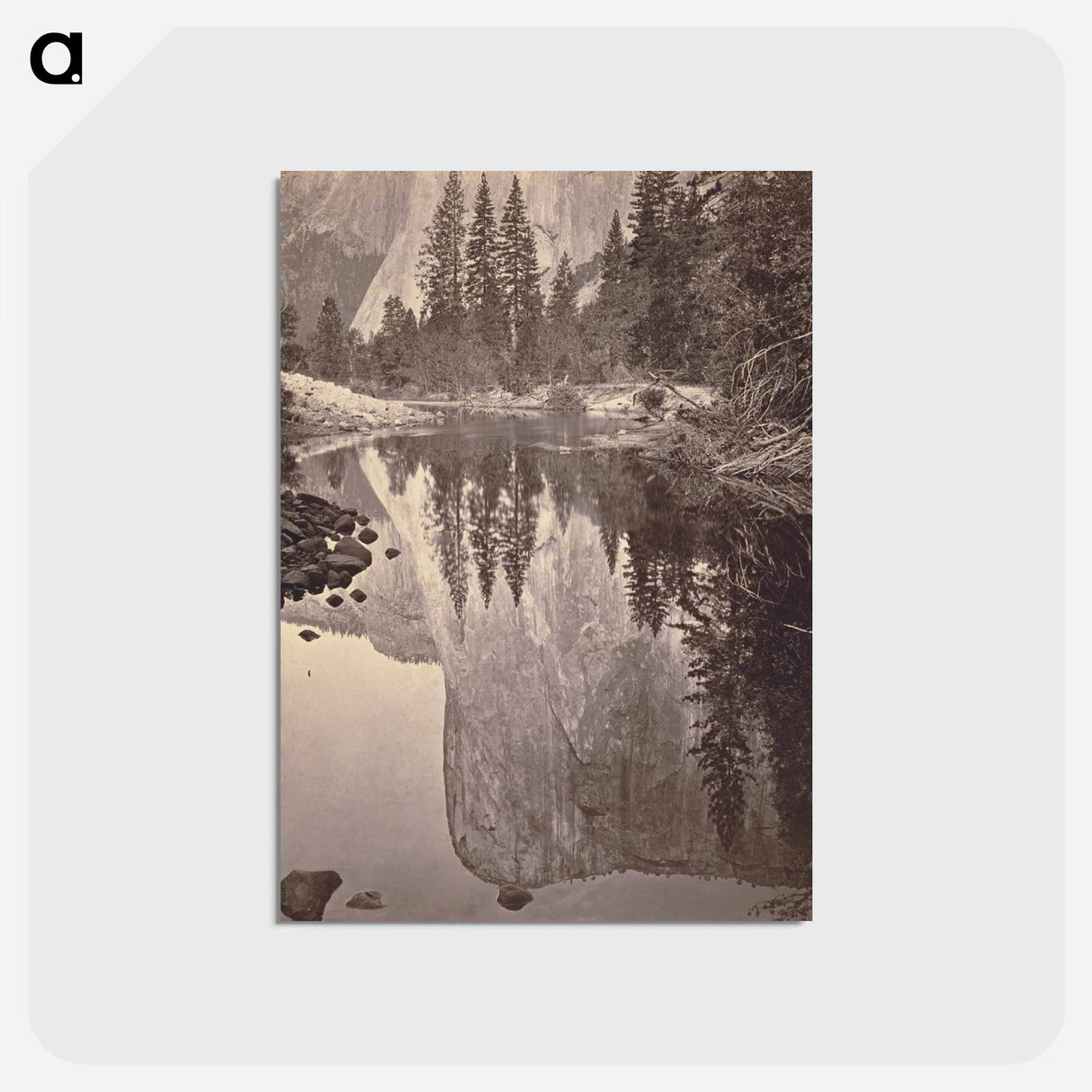 アートポストカード-Mirror View of El Capitan
 - エドワード マイブリッジ Postcard.