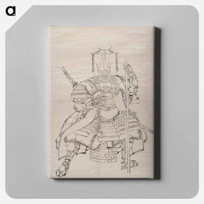 アートパネル-Album of Sketches by Katsushika Hokusai and His Disciples - 葛飾 北斎 Canvas.