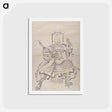 アートポストカード-Album of Sketches by Katsushika Hokusai and His Disciples - 葛飾 北斎 Postcard.