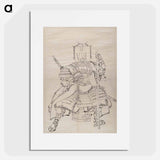 アートポスター-Album of Sketches by Katsushika Hokusai and His Disciples - 葛飾 北斎 Poster.