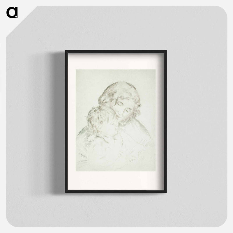 Mère et enfant - ピエール オーギュスト ルノワール Poster.