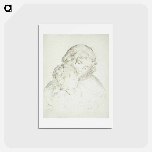 Mère et enfant - ピエール オーギュスト ルノワール Postcard.