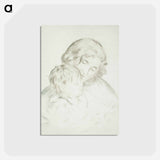 アートポストカード-Mère et enfant - ピエール オーギュスト ルノワール Postcard.