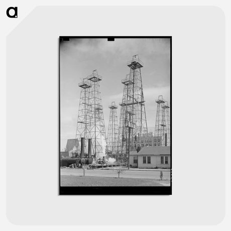 アートポストカード-Kilgore Drilling Operations
 - ラッセル リー Postcard.