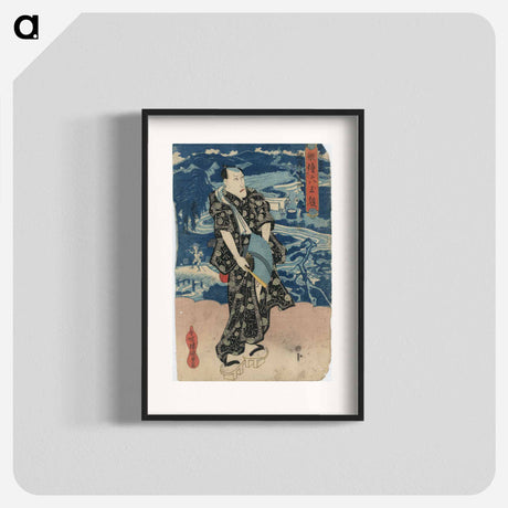 アートポスター-Naritaya hakuen musashi meisho cyōfu no tamagawa
 - 歌川 国貞 Poster.