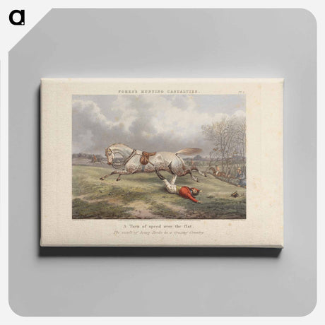 アートパネル-Fox Hunting: Fores's Hunting Casualties - A Turn of speed over the flat
 - イェール大学アートギャラリー Canvas.