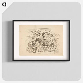 アートポスター-Herdsman with a horse - アーノルド ピーター ワイズ クビンチャン Poster.