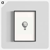 アートポスター-Hot Air Balloon Illustration
 - 大英図書館 Poster.