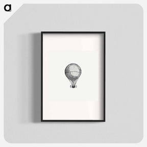 アートポスター-Hot Air Balloon Illustration
 - 大英図書館 Poster.