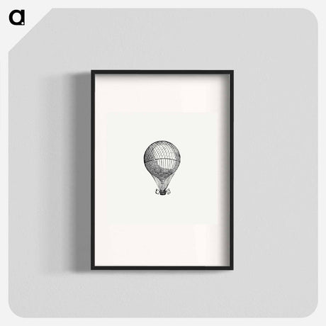 アートポスター-Hot Air Balloon Illustration
 - 大英図書館 Poster.