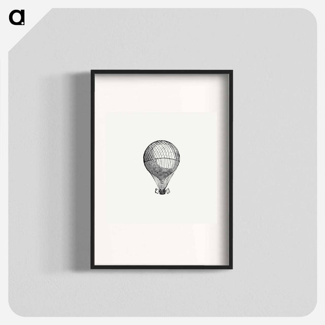アートポスター-Hot Air Balloon Illustration
 - 大英図書館 Poster.