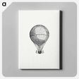 アートパネル-Hot Air Balloon Illustration
 - 大英図書館 Canvas.