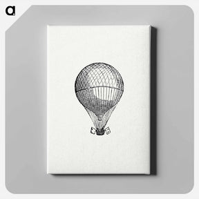アートパネル-Hot Air Balloon Illustration
 - 大英図書館 Canvas.