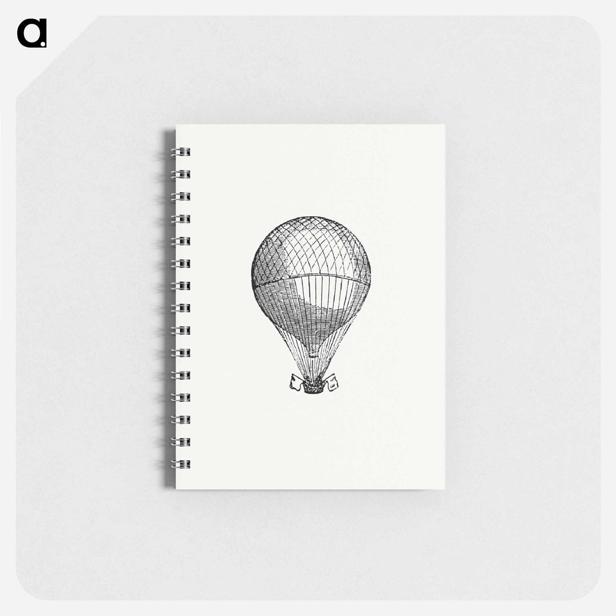 アートメモ帳-Hot Air Balloon Illustration
 - 大英図書館 Memo.