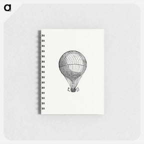 アートメモ帳-Hot Air Balloon Illustration
 - 大英図書館 Memo.