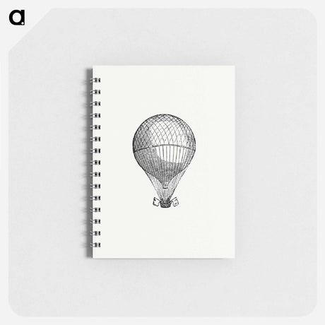 アートメモ帳-Hot Air Balloon Illustration
 - 大英図書館 Memo.