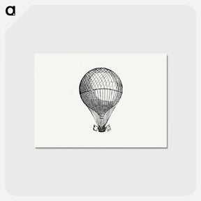 アートポストカード-Hot Air Balloon Illustration
 - 大英図書館 Postcard.