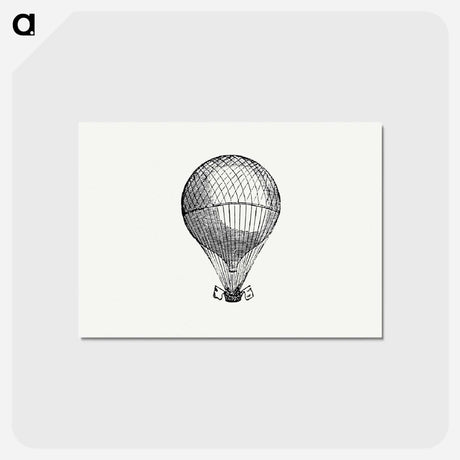 アートポストカード-Hot Air Balloon Illustration
 - 大英図書館 Postcard.