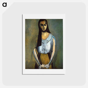 アートポストカード-The Italian Woman - アンリ マティス Postcard.