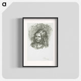 Claude Renoir, tournée à gauche - ピエール オーギュスト ルノワール Poster.