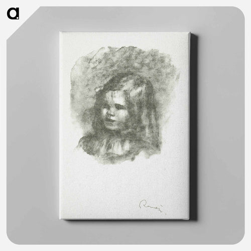 Claude Renoir, tournée à gauche - Pierre-Auguste Renoir Canvas.