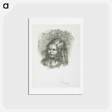 アートポストカード-Claude Renoir, tournée à gauche - ピエール オーギュスト ルノワール Postcard.