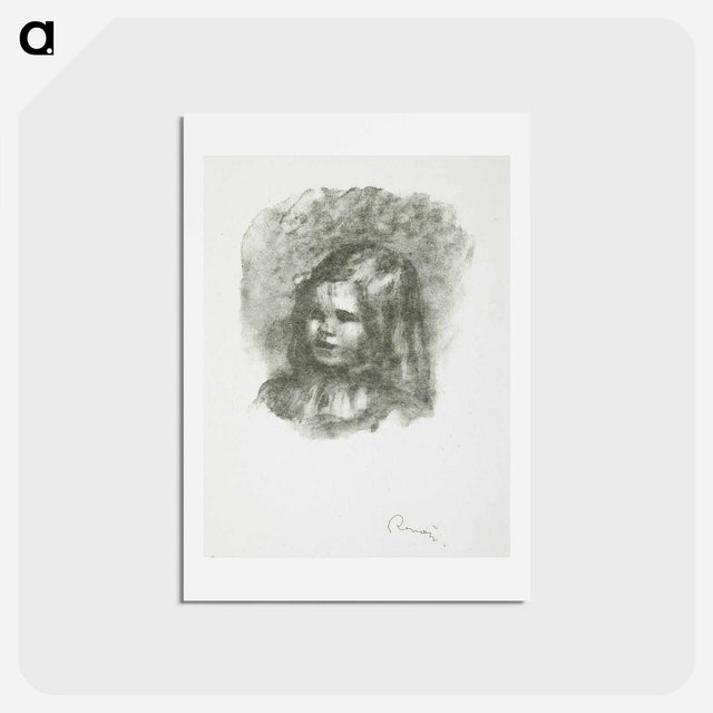 アートポストカード-Claude Renoir, tournée à gauche - ピエール オーギュスト ルノワール Postcard.