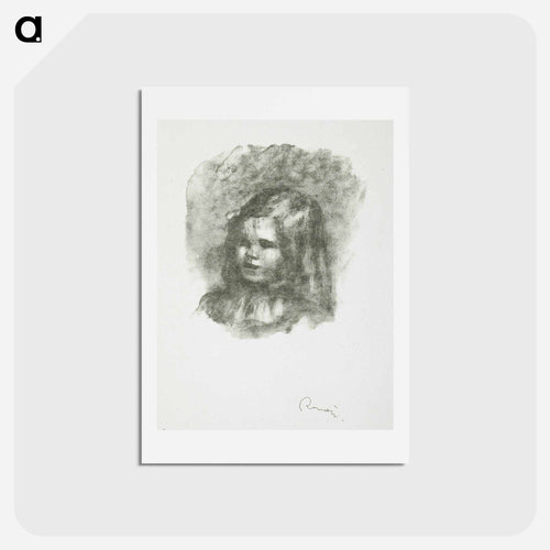 Claude Renoir, tournée à gauche - ピエール オーギュスト ルノワール Postcard.