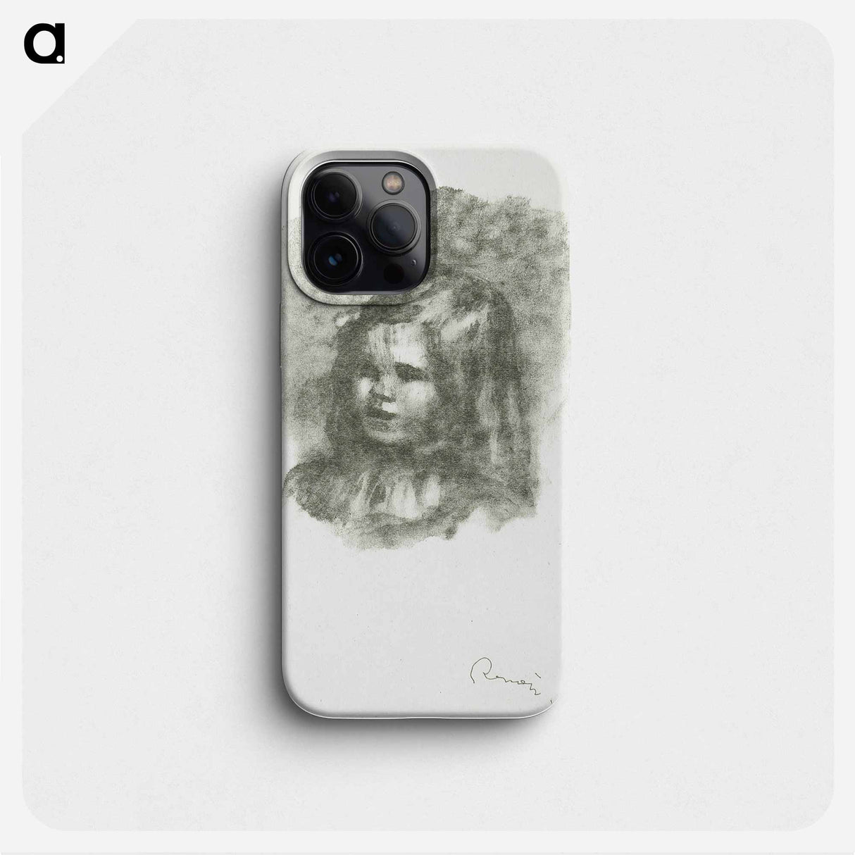 Claude Renoir, tournée à gauche - Pierre Auguste Renoir Phone Case.