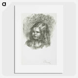 Claude Renoir, tournée à gauche - ピエール オーギュスト ルノワール Poster.