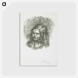 アートポストカード-Claude Renoir, tournée à gauche - ピエール オーギュスト ルノワール Postcard.