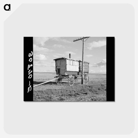 アートポストカード-Old School Bus, North Dakota
 - ラッセル リー Postcard.