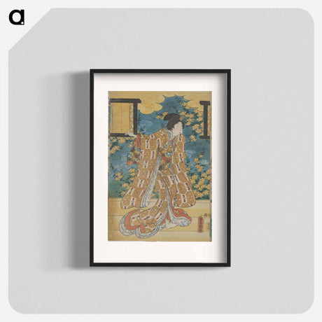 アートポスター-Left Sheet of a Triptych
 - 歌川 国貞 Poster.
