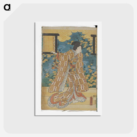 アートポストカード-Left Sheet of a Triptych
 - 歌川 国貞 Postcard.