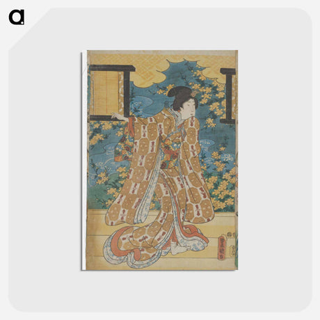 アートポストカード-Left Sheet of a Triptych
 - 歌川 国貞 Postcard.