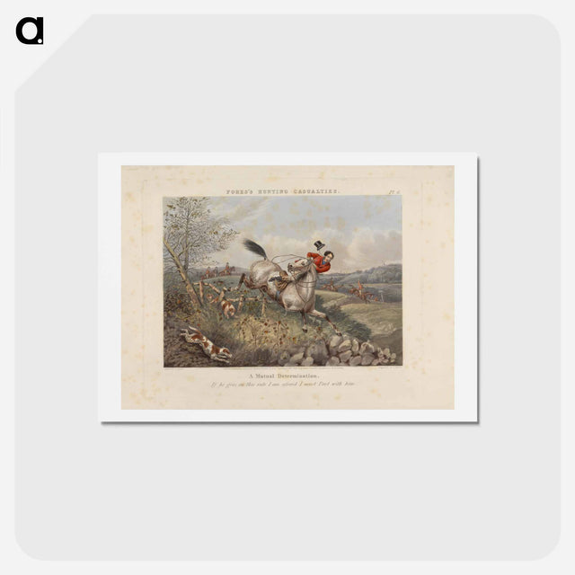 アートポストカード-Fox Hunting: Fores's Hunting Casualties - A Mutual Determination
 - イェール大学アートギャラリー Postcard.