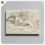 Sketchbook 22 lying woman - アーノルド ピーター ワイズ クビンチャン Canvas.