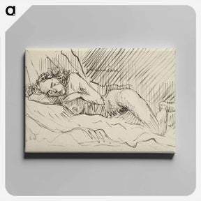 アートパネル-Sketchbook 22 lying woman - アーノルド ピーター ワイズ クビンチャン Canvas.