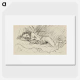 Sketchbook 22 lying woman - アーノルド ピーター ワイズ クビンチャン Poster.