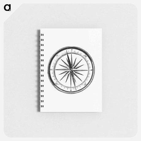 アートメモ帳-Victorian Compass Engraving
 - 大英図書館 Memo.